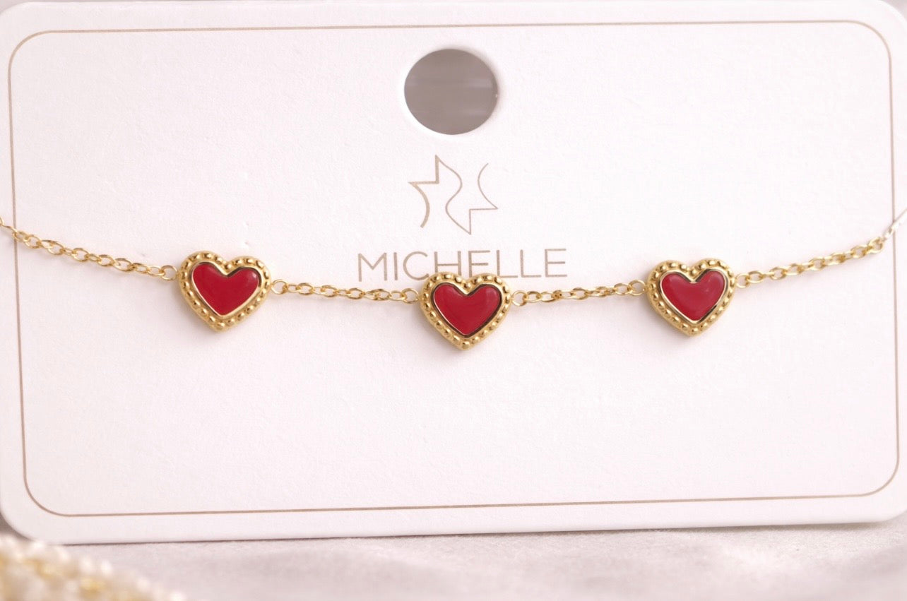 Romantische Eleganz – Herz-Armband von Michelle Bijou