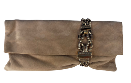 Jimmy Choo Chandra Clutch – Eleganz in Wildleder